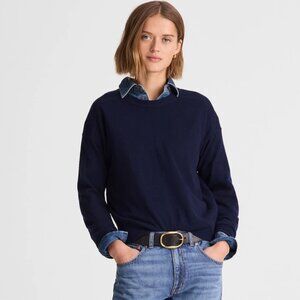 NWT Madewell Crewneck Sweater in Cashmere Sz Small Dark Cosmo Sz Small